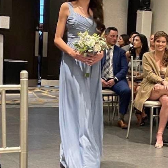 Birdy grey dusty blue bridesmaid dress size XS - Picture 3 of 4